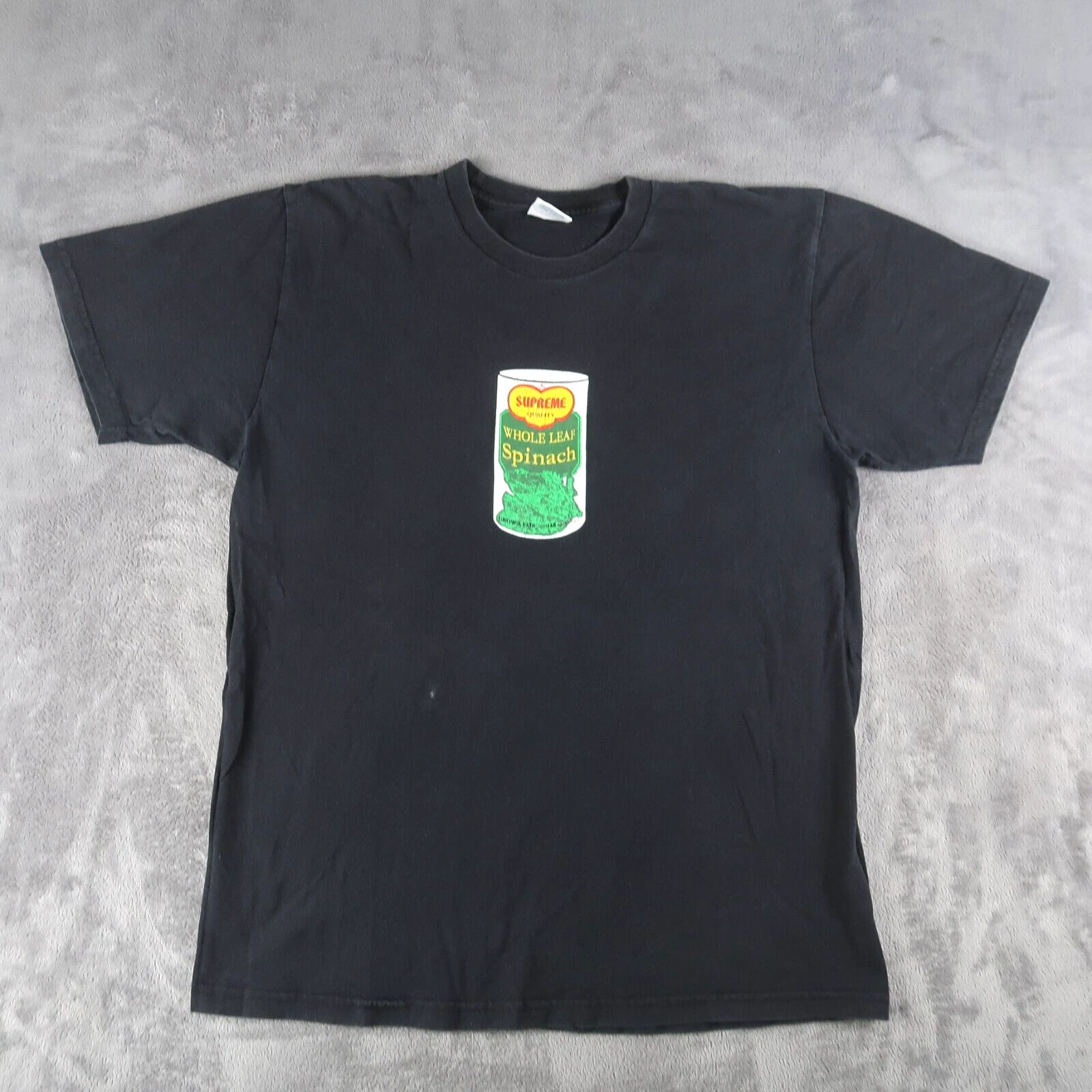 Patin noir manches courtes Supreme Whole Leaf Spinach SS15 taille L