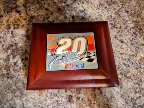 Tony Stewart Home Depot #20 Wooden Trinket Collector's Box New - Picture 1 of 8