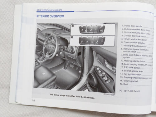 GENUINE HYUNDAI KONA 2017-2020 OWNERS MANUAL HANDBOOK WALLET PACK - Picture 3 of 6