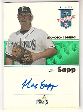 2008 TRISTAR PROjections Autographs Reflectives Green #190 Max Sapp /50 - NM-MT
