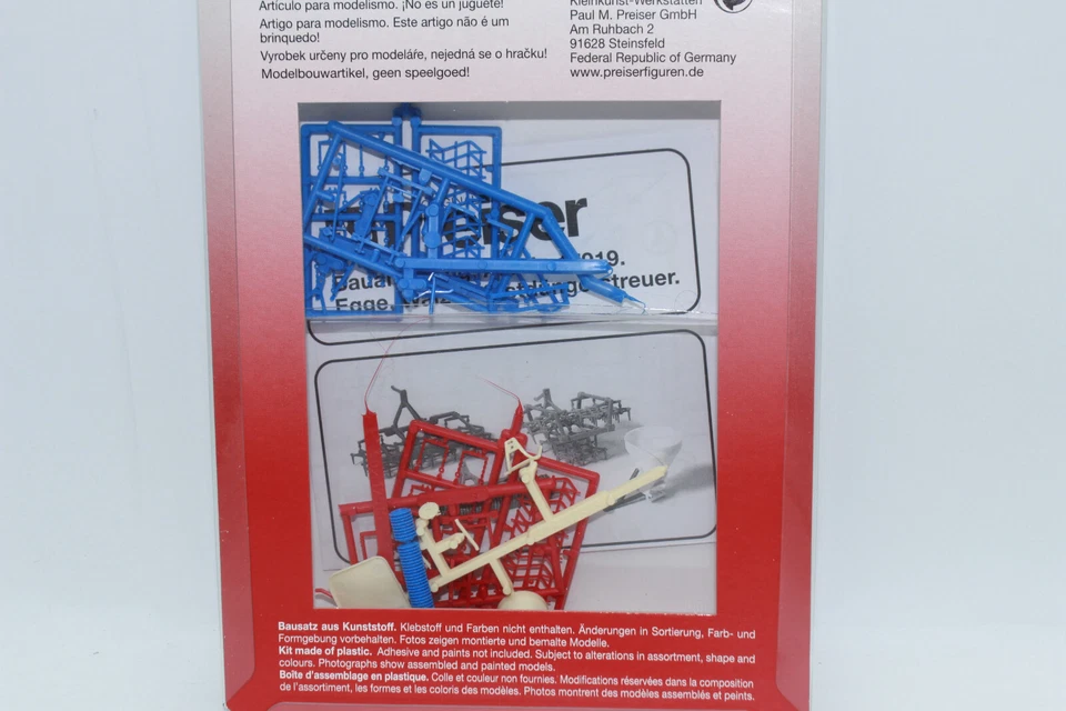 Rodillo de grada Preiser 17919 impuesto de fertilizantes artificiales accesorios para tractor 1:87 NUEVO H0 Foto 4 de 4