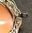 14K Gold Cameo Filigree Multi Diamond Necklace Sapphires Brooch Pendant — photo 10