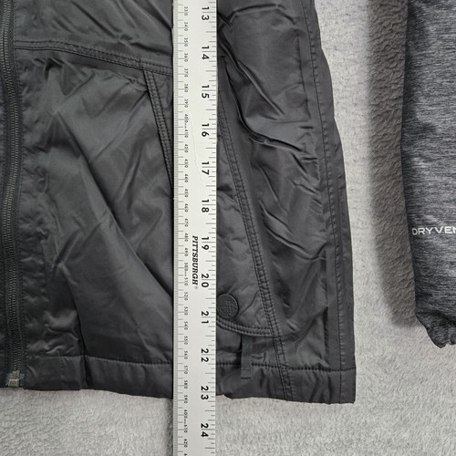 The North Face Girls Jacket L Black Colorblock Dryvent Rain Hooded Sherpa Lined - Picture 6 of 11