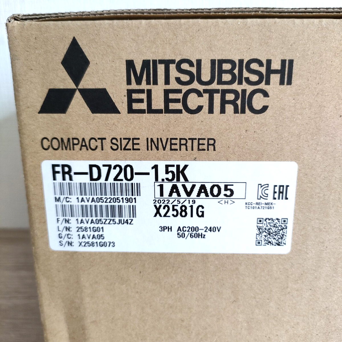 Mitsubishi FR-D720-1.5K Inverter 200-240V NEW | eBay