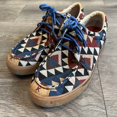 Twisted X Men\'s 8.5 Medium Hooey Loper Shoes Moc Toe MHYC006 Graphic Pattern‎ 8.5 Twisted X Men main image 3