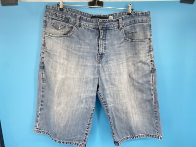 Rocawear Jean Shorts 42 Baggy Wide Leg Hip Hop Classic Jorts Washed Faded Y2K
