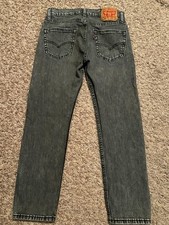 EUC Levi's 502 Jeans GRAY Regular Tapered Mens tag 29x30 MEASURED 29x27  9072 