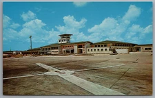 Seawell Christ Church Barbados Airport Terminal Tower c1960 Postcard