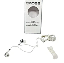 New Koss iL100w Earbuds - White w/ Magnetic Snap