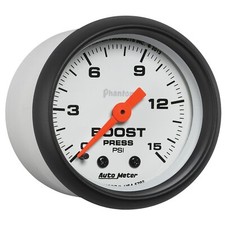 Auto Meter 5702 Phantom 2-116 0-15 Psi Mechanical Boost Gauge
