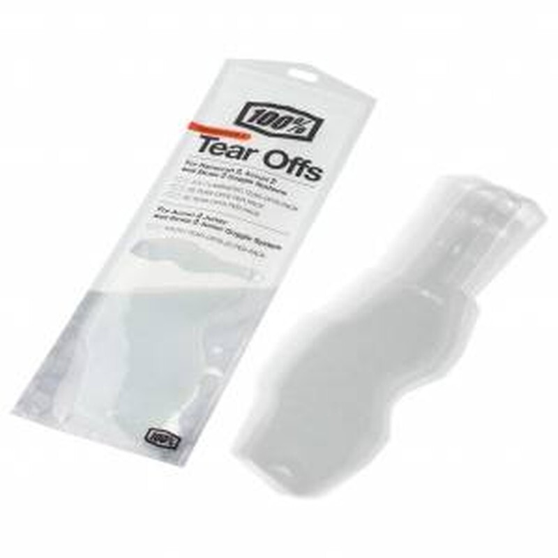 Tear-offs Armega Forecast 100% | Pack de 50 films standard pour masque moto