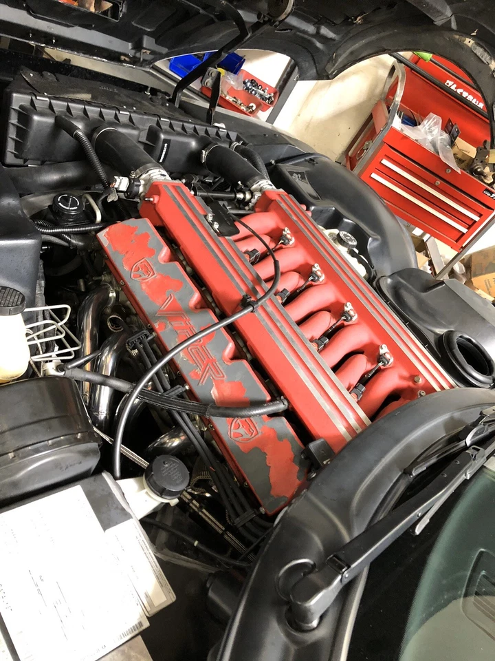 Tubo liso de admisión Dodge Viper | PAR | ACR negro | GEN1 y Gen2 1992-2002 Foto 3 de 3