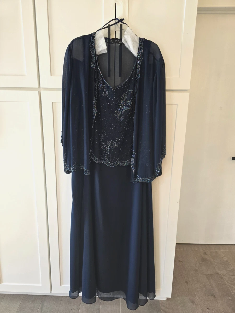 chinese dress ladies JKARA Womens Sequined V Neck Maxi Formal Shift Dress – Bobbi + Bricka main image 0