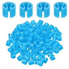 240Pcs Hanger Size Markers, Fit 3-5mm Rod Hanger Tags Organization, Bright Blue