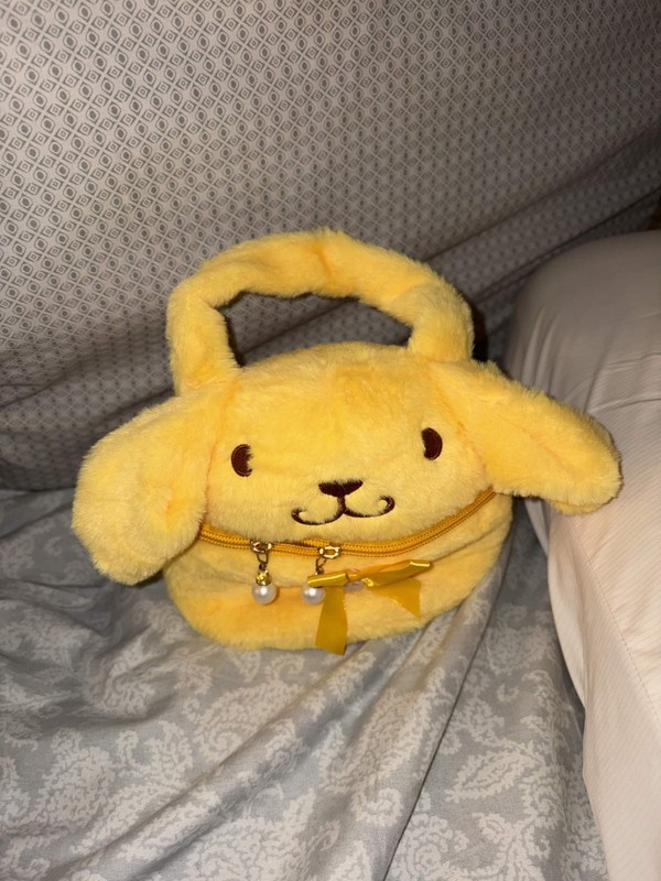 Cute Purse, Kawaii, Yellow Pompompu Sanrio Bag