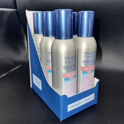 Yankee Candle Pink Sands Concentrated Room Spray 1.5oz 6-pack – NEW