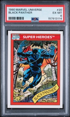 1990 Marvel Universe Black Panther #20 PSA 6