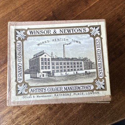 Winsor & Newton Artists' Colour Manufacturing Box - Empty Vintage London Label