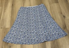 SAG HARBOR Women's Skirt Size 16 Lined Side Zip Career Church Flowy Colorful