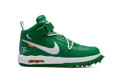 Nike Air Force 1 Mid Off-White Pine Green Size 11 Men's NIB