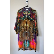 Camilla Xanadu Button Front Silk Dress Size S...