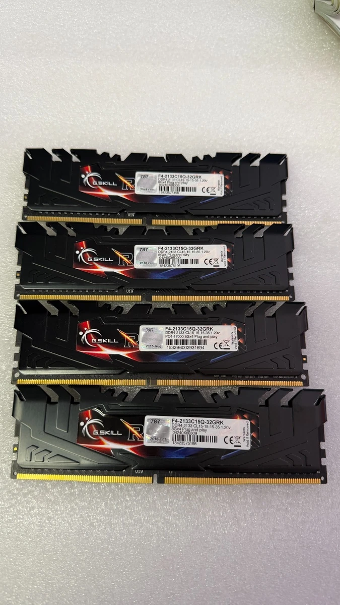 G.SKILL Ripjaws V 8Go (2x4Go) DDR4 2133 MHz - PC4-17000 - Ouvert Jamais Utilisé