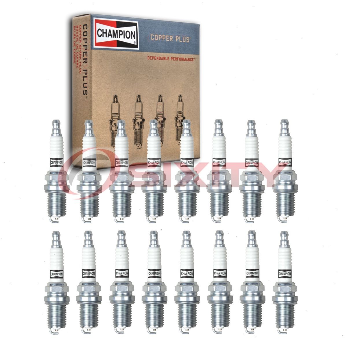16 pc Champion Copper Plus Spark Plugs for 2002-2008 Mercedes-Benz G500 5.0L rv