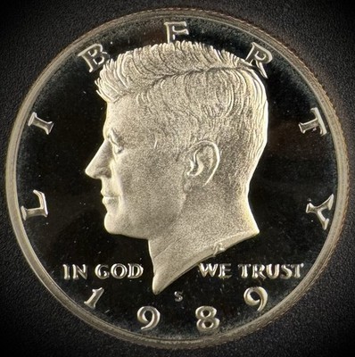 1989-S PROOF Kennedy Half Dollar Clad 50C DEEP ULTRA CAMEO
