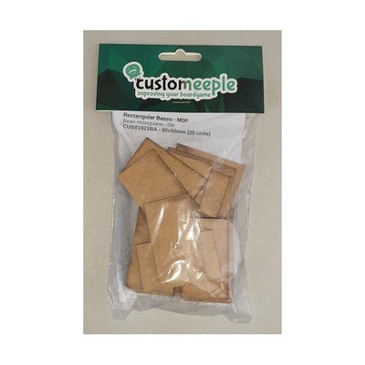 Customeeple MDF 30mm x 50mm Rectangular Bases Pack New