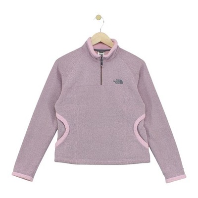North Face 1/4 Zip Fleece Damen Größe S Rosa Tka 200 Pullover