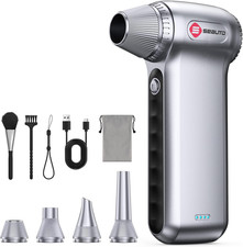 Electric Air Duster 180000RPM, Powerful Cordless Compressed Air Duster with 3-Sp