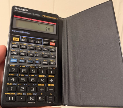 Sharp EL-5020 Handheld Programmable Scientific Calculator LCD Battery