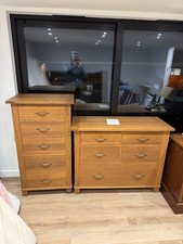 Marks and Spencer Oak Chest of Drawers Set of 2 Excellent Condition Hemsley