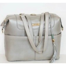 HTF Retired Leather Lily Jade Galena Shaylee Gold Purse/Backpack Diaper Bag