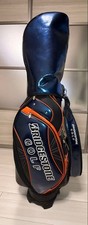 BRIDGESTONE GOLF Navy/Orange cart bag golf carry caddy bag rare japan used