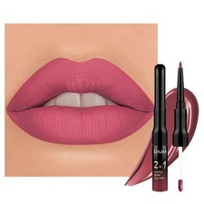 evpct 1Pcs Hot Mauve Matte Lip Liner Liquid Lipstick Stain Makeup Set for Wo...
