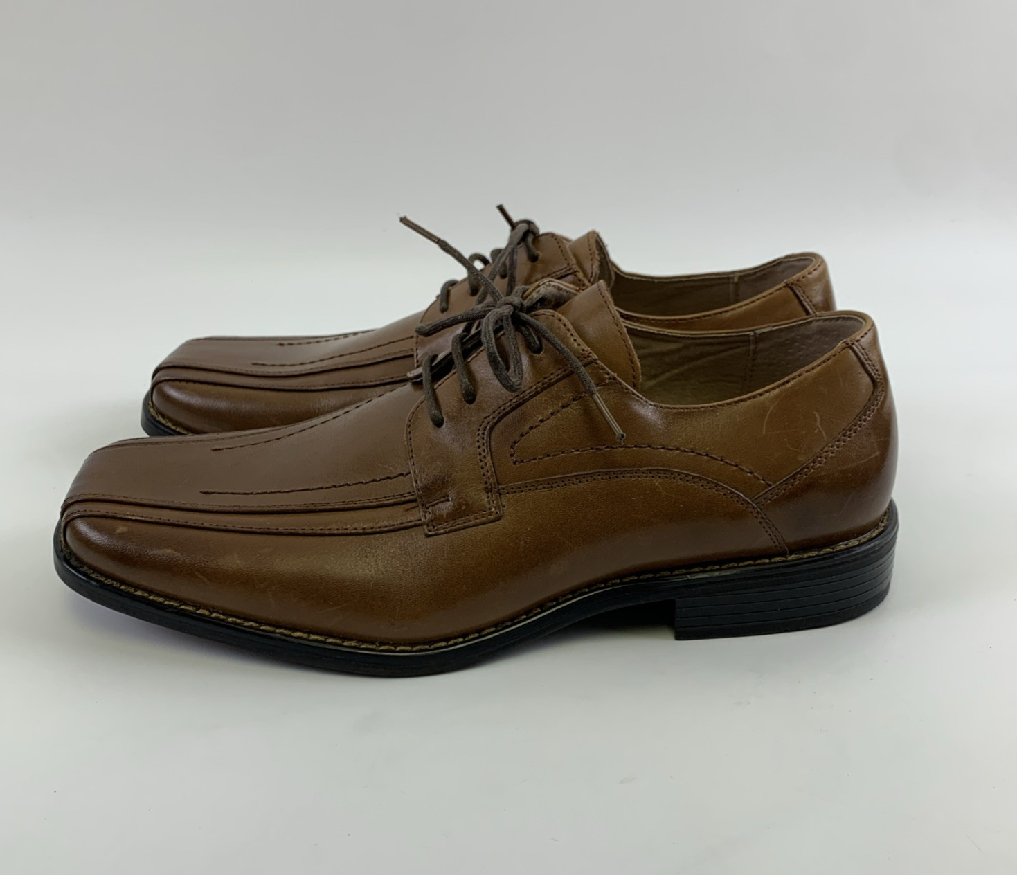 SAOLA Scarpa elegante Stacy Adams pelle marrone marrone marrone Derby Oxford stringata punta quadrata uomo 8 5