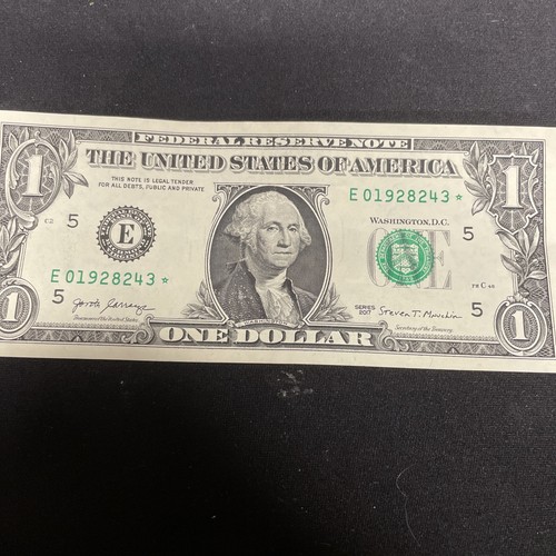 Lot Of 6 Federal Reserve Star Notes $100, $50, $20, $10, $5, $1 2009, 2013, 2017 - Picture 8 of 8