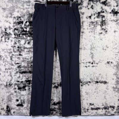 Under Armour Bent Grass Pants Mens Size 34x34 Black Performance Golf Stretch