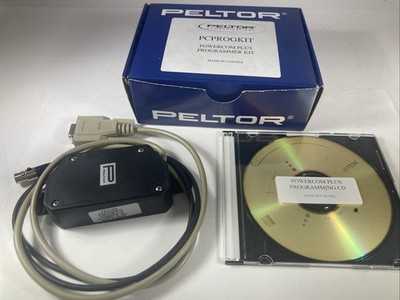 Peltor Communications Headset PowerCom Plus Programming CD and Cable, Used 2004