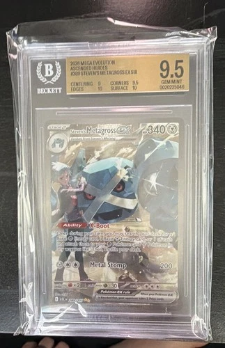 Steven's Metagross ex 289/217 Me: Ascended Heroes Holo BGS 9.5, 9.5/9.5/10/10!!