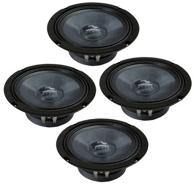 Harmony Audio HC-CMB65 Car Stereo Cabron Midbass Midrange 6.5'' Speakers - 2 Pair