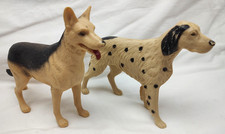 1970 Marx Johnny West Flick & Flack Dog Figures Nice Pair!