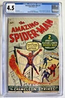 Amazing Spider-Man #1 CGC 4.5 Marvel Comics 1963 Origin and 2nd App. FF X-over