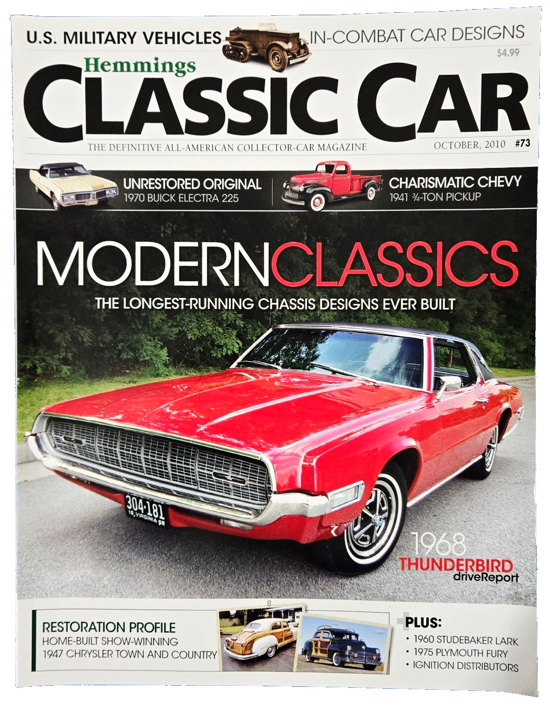 Hemmings Classic Car Magazine: Modern Classics 1968 Thunderbird Oct 2010