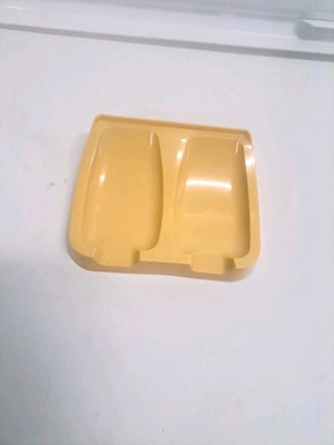Vintage Tupperware Double Spoon Rest Harvest Gold #1226