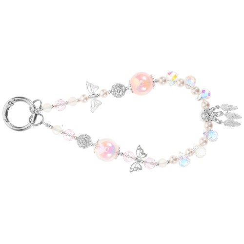 Handy-Charm-Perlen: Schmetterlings-Schlüsselband-Anhänger – Armband für Damen – - 第 4/12 張圖片