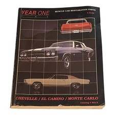 Chevelle El Camino Monte Carlo Year One 1993 Muscle Restoration Parts Catalog