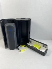Logitech Ultimate Ears UE Megaboom Bluetooth Wireless Speaker with case and cabl