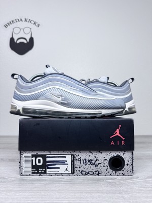 Size 10 - Nike Air Max 97 Ultra '17 Men s Wolf Grey 918356-007 Sneakers Preowned